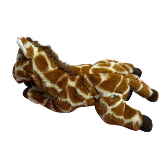 FAO Schwarz Plush Giraffe Toy Soft Stuffed Animal 14" Brown White Spotted Fur - Picture 4 of 8